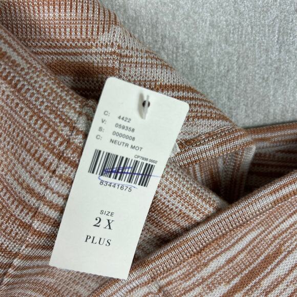 Anthropologie NWT One Shoulder Sweater Top Orange Sz 2X - Picture 7 of 9